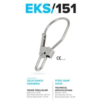 Karabina Çelik Kanca 85 mm EKS151 Eks