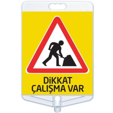 MFK MFK9305 Dikdörtgen Dikkat Çalışma Var Levhası