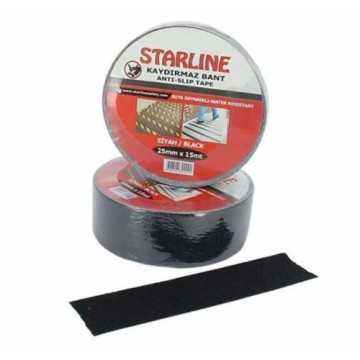 Starline Kaydırmaz Bant Siyah 25 mm 15 mt