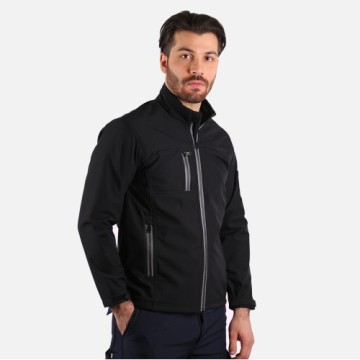 Softshell Mont Reflektör Fermuarlı