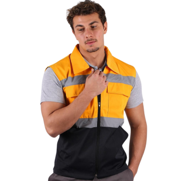 Mühendis Yeleği Çift Renkli File Astarlı