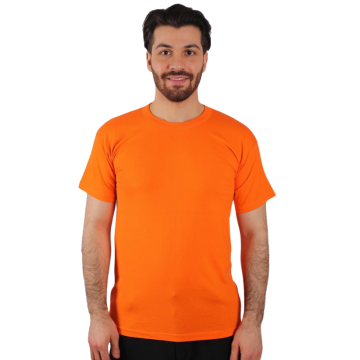 T-Shirt Penye Sıfır Yaka Kısa Kol - SG