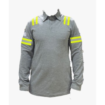 Sweatshirt Güç Tutuşur & Antistatik Polo Yaka FR140-P  60/38/2