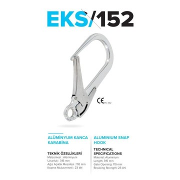 Karabina Alüminyum Kanca 110 mm EKS152 Eks