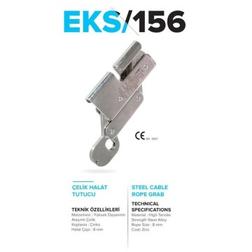 Halat Tutucu Çelik 8 mm EKS156 Eks