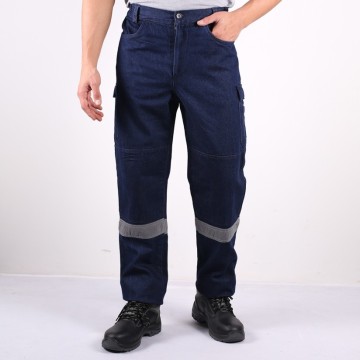 Samteks Reflektörlü Denim Kot Pantolon