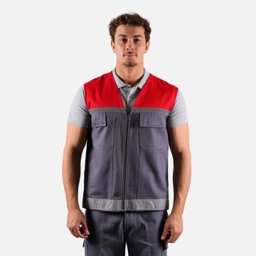 Yelek 16x12 V Yaka Astarsız Reflektörlü 