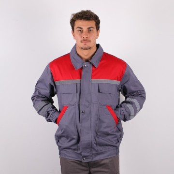 Mont 16x12 Pamuk Reflektörlü - Gri-Kırmızı - 3Xl-6