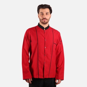 Aşçı Önlük Şef Çift Biyeli Uzun Kol