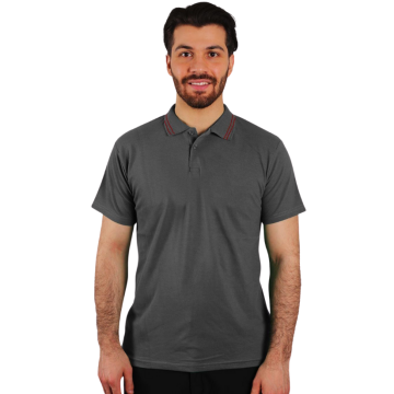 Lakos T-Shirt Penyeye Penye Çizgili Polo Yaka