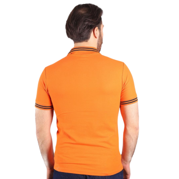 Lakos T-Shirt Penyeye Penye Çizgili Polo Yaka