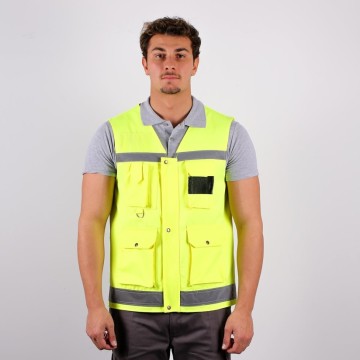 Yelek Mühendis Har. Karışım Fabric İmalat - Sarı