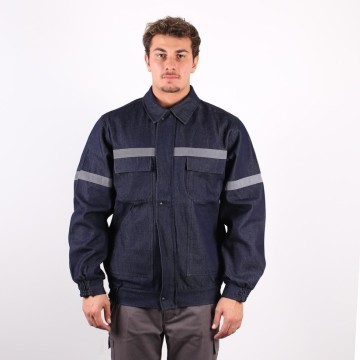 Mont Kot Astarsız Reflektörlü MAVİ - 4XL