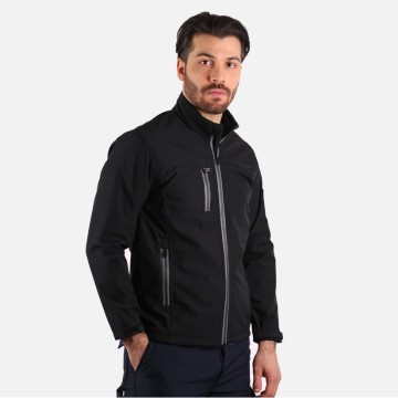 Softshell Mont Reflektör Fermuarlı