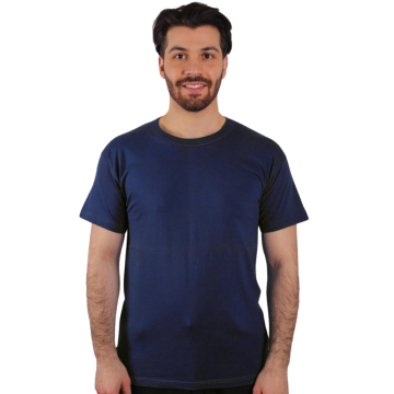 T-Shirt Penye Sıfır Yaka Kısa Kol - SG