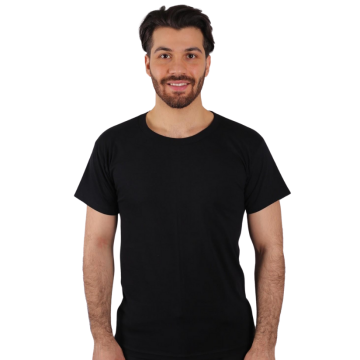 T-Shirt Penye Sıfır Yaka Kısa Kol - SG