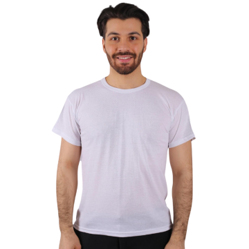 T-Shirt Penye Sıfır Yaka Kısa Kol - SG