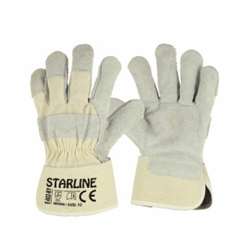 Eldiven E-002-BY İnce Yarma Deri Starline  - Beyaz - No 10