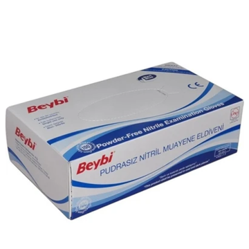 Beybi Pudrasız Nitril Muayene Eldiveni 100lü- XL