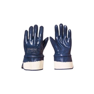 Starline E-370 Lastik Bilek Petrolcü Eldiven - Lacivert